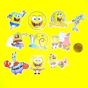 3/$20 Brand New 10x Waterproof Spongebob Stickers